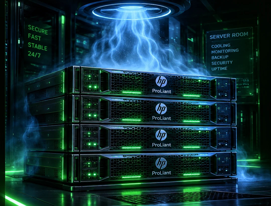 Futuristická HP ProLiant serverová infrastruktura